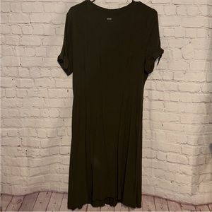 The Normal Brand Deep V Button Thru Dress Size Large